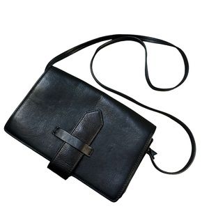 & Other Stories Black Leather Crossbody Bag